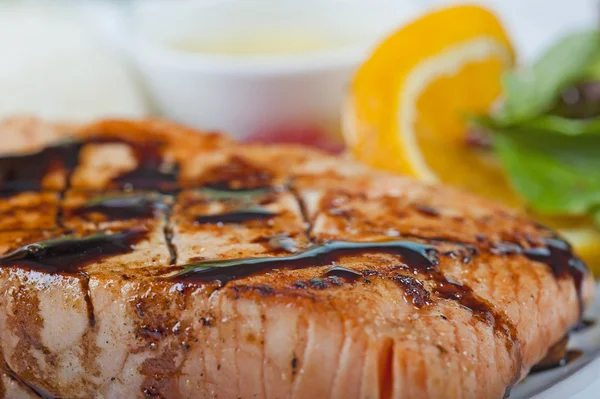 Steak z lososa jídelního — Stock fotografie