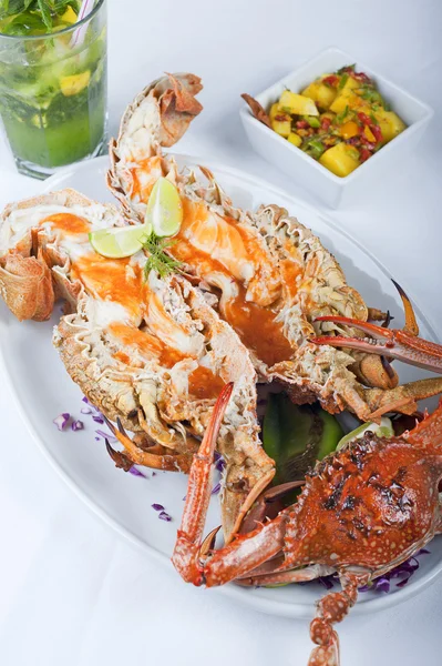 Farine de fruits de mer de crabe et de homard — Photo