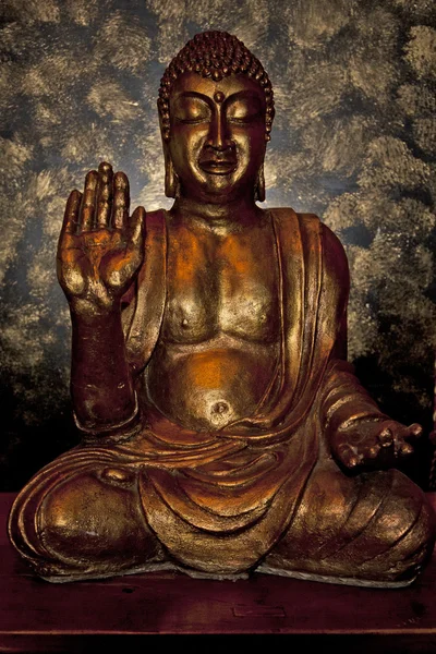 Podsvícený buddha ikona — Stock fotografie