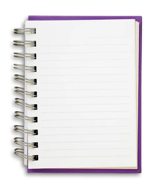 紫のメモ帳 — ストック写真