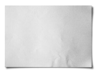 White crumpled paper Horizontal
