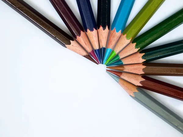 थंड टोन रंग पेन्सिल — स्टॉक फोटो, इमेज