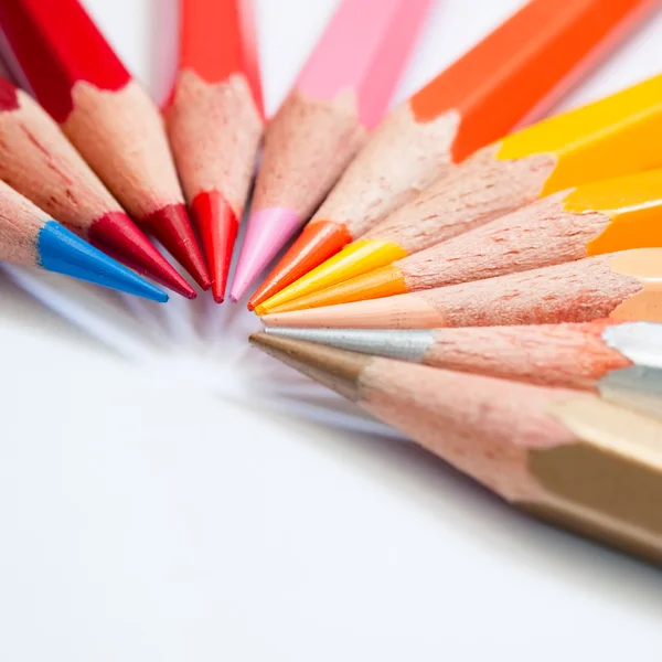 Warme toon kleur potlood — Stockfoto