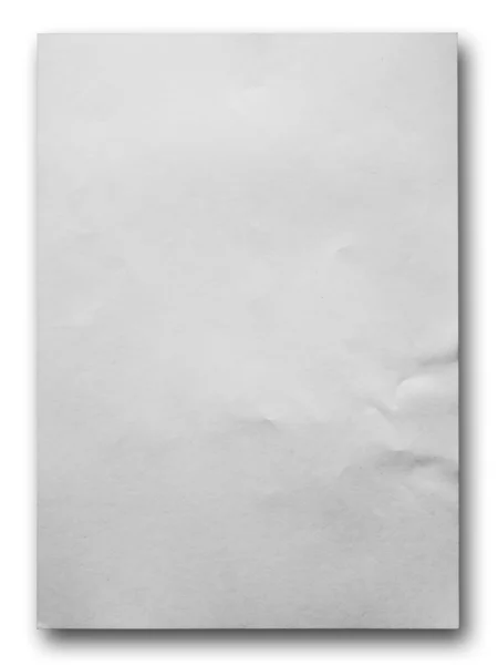 Papel blanco arrugado Imagen de archivo