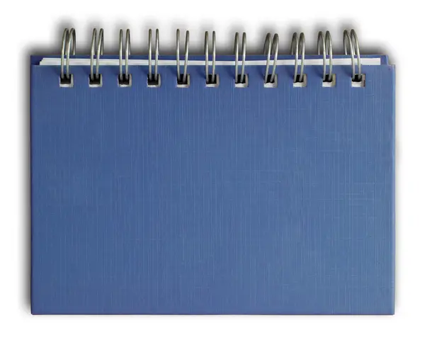 Blauer Einband Notizbuch — Stockfoto