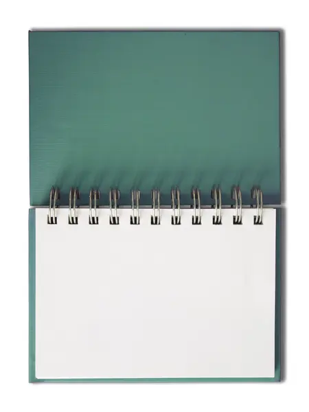 Σημειωματάριο οριζόντια ενιαία κενή σελίδα — Φωτογραφία Αρχείου