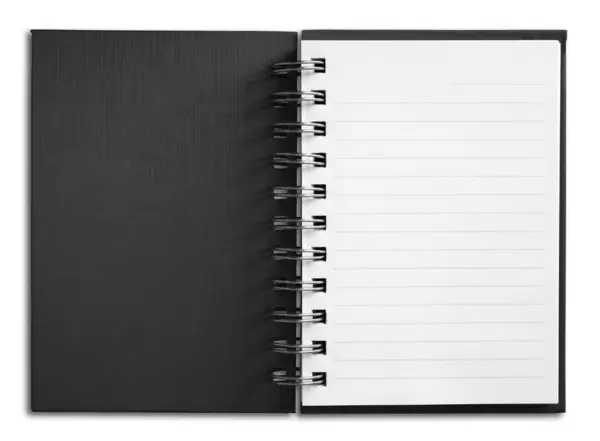 Notebook vertikal vit sida — Stockfoto