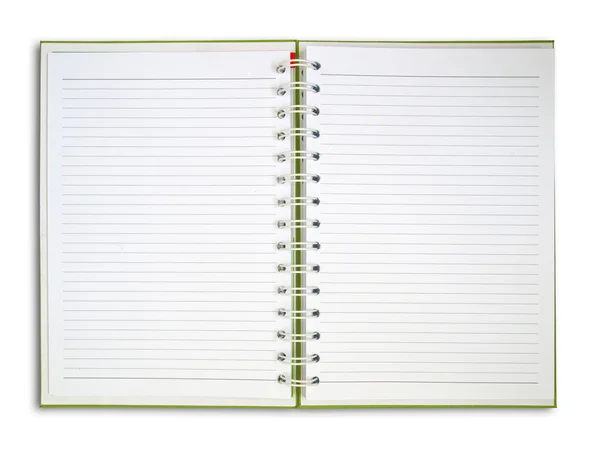 NoteBook em branco abrir duas faces — Fotografia de Stock