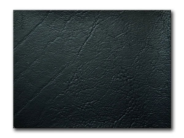 Texture of black leatherette sample — Stock Photo, Image