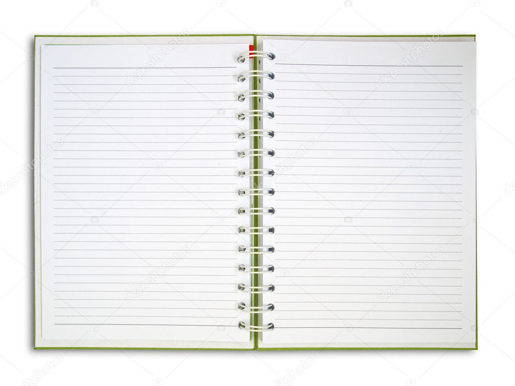 Blank NoteBook open two face