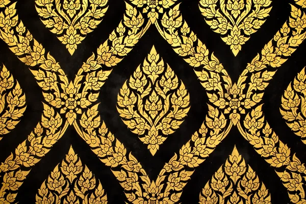 タイ芸術ゴールド塗ることのパターン — ストック写真