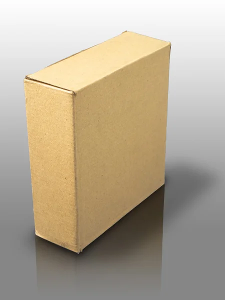 Cerrar caja de papel marrón —  Fotos de Stock