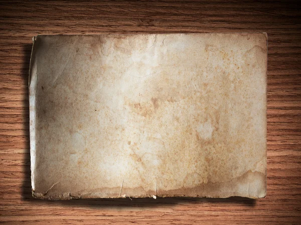 Stary papier na drewno dębowe — Zdjęcie stockowe