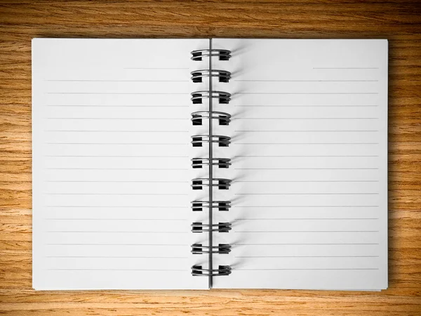 Bükk fa fehér notebook — Stock Fotó