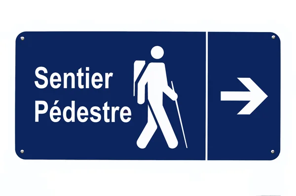Pedestrian panel — Stock Photo, Image