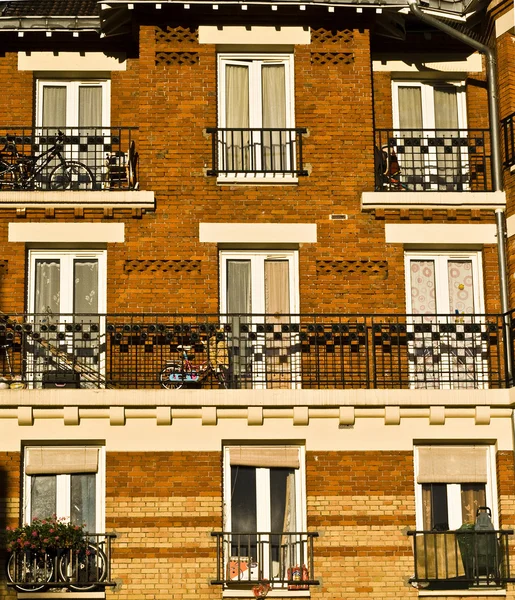 Facade windows, balcony — Stock Photo, Image