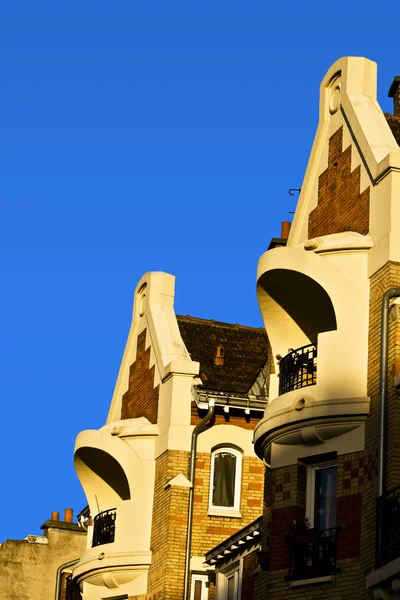 Балконы и фасады — стоковое фото