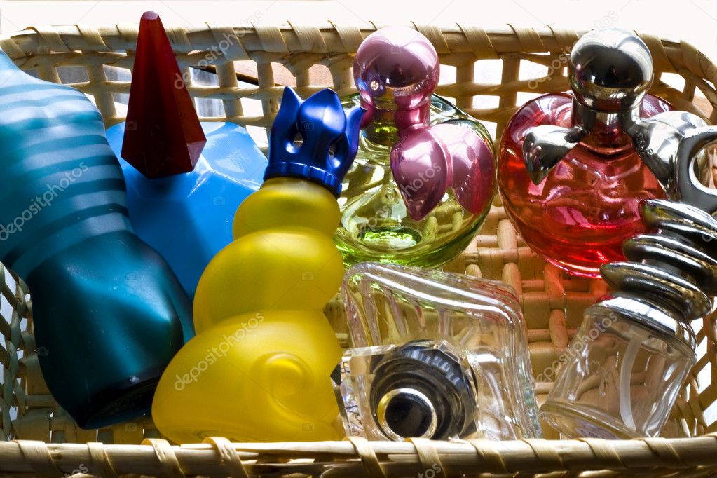 Bottles of parfum