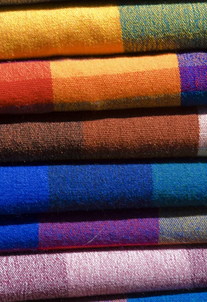 Tissus colorés — Fotografia de Stock