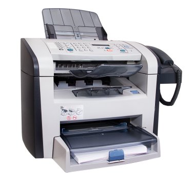 Fax isolated clipart