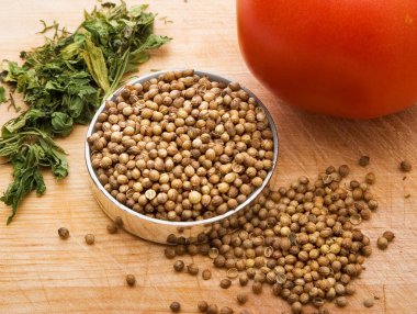 The seeds of coriander clipart