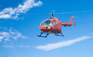 Helicopter flying clipart