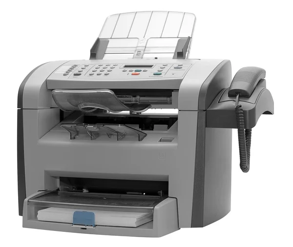 Факс машина изолирована — стоковое фото