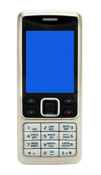 Mobilní telefon, samostatný — Stock fotografie