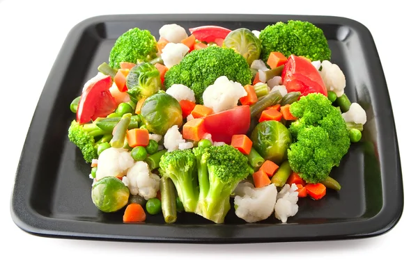 Friss zöldség a tányéron #2 — Stock Fotó