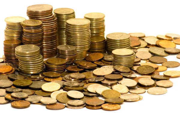 Coins isolated — Stock Photo, Image