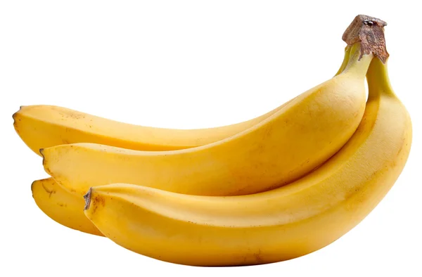 Plátano amarillo maduro aislado —  Fotos de Stock