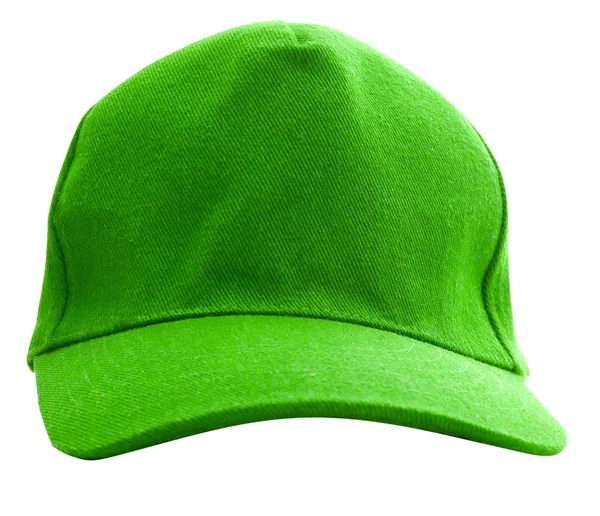 Yeşil beysbol şapkası izole — Stok fotoğraf