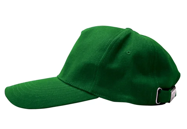A green baseball cap is isolated — Stock Photo, Image