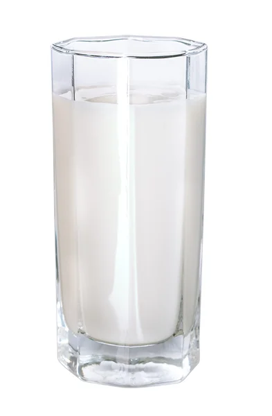 Стакан молока изолирован — стоковое фото