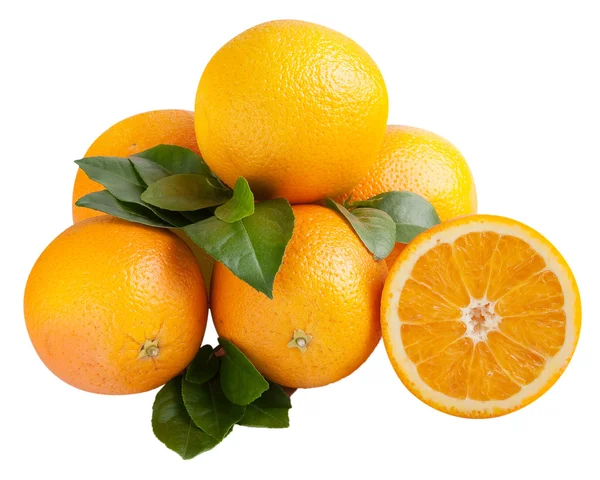 Апельсини ізольовані — стокове фото