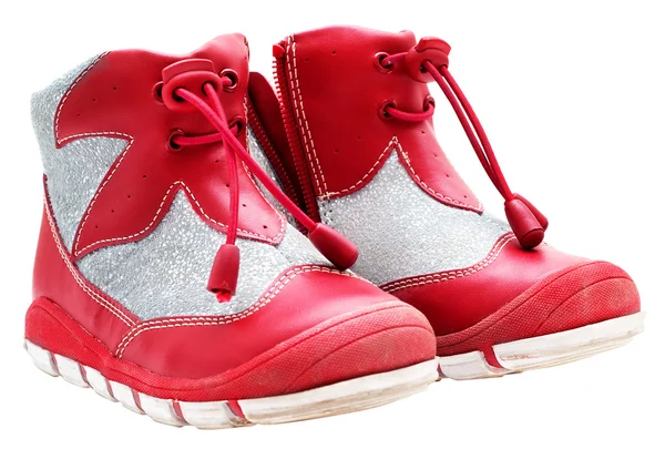 Sapatos infantis isolados — Fotografia de Stock
