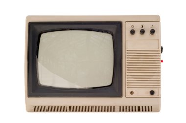 Old small TV set clipart