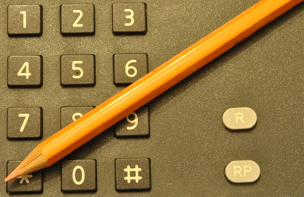 stock image Telephone and pencil for notes