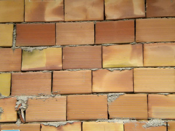 Wall of red brick — Stock Photo, Image