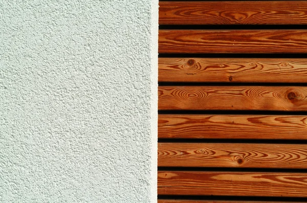 Textura de madeira e concreto — Fotografia de Stock
