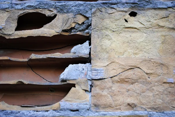 Сломанной стіни — стокове фото