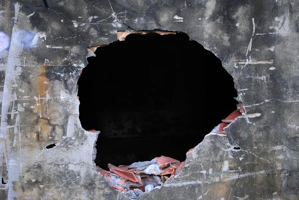 壁の穴 — ストック写真