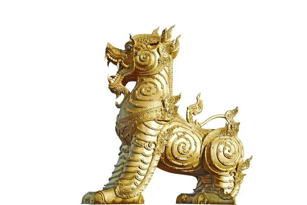 Golden Singha lion — Stock Photo, Image