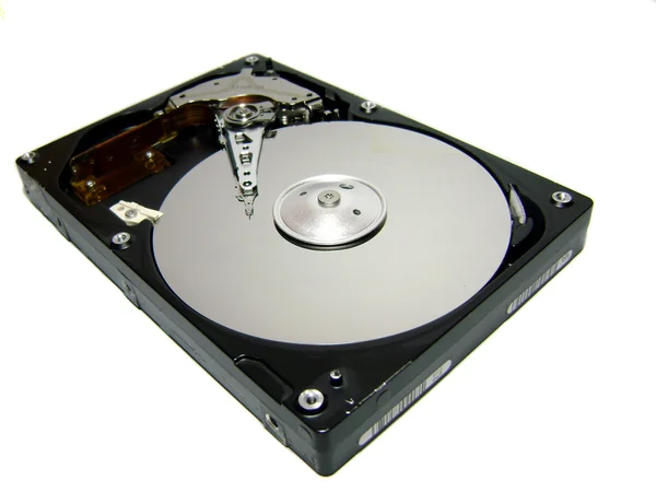 Beyaz arkaplandaki sabit disk sürücüsü — Stok fotoğraf