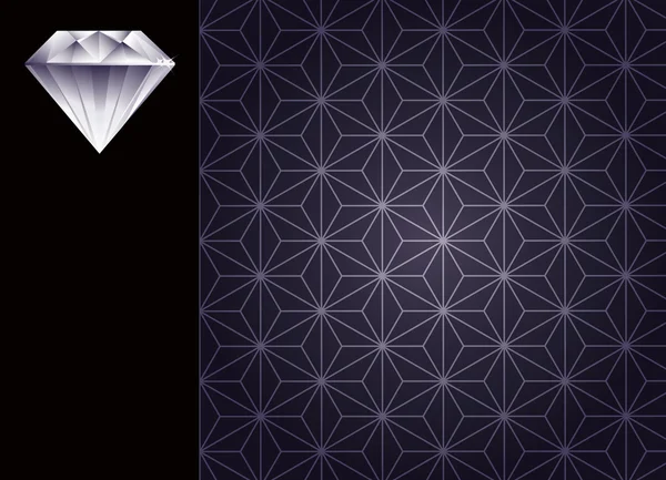 Diamant und Hintergrund — Stockvektor