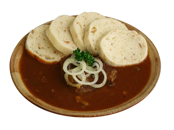 Plate with goulash — Stock Photo, Image
