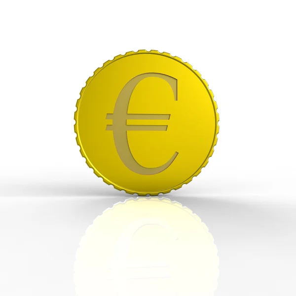 3D-euromunt — Stockfoto