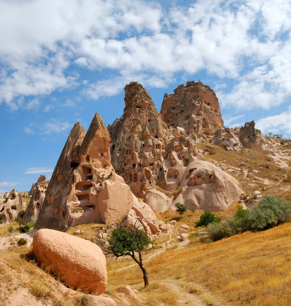 Rock castle in Uchisar — Stock Photo, Image