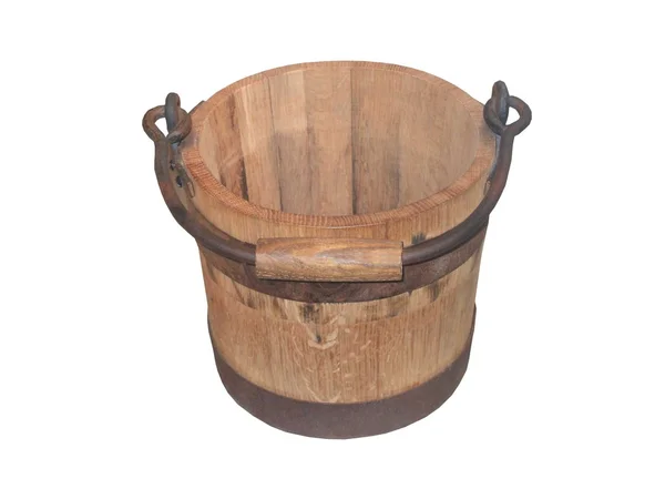 Wooden Bucket — Stock Photo, Image