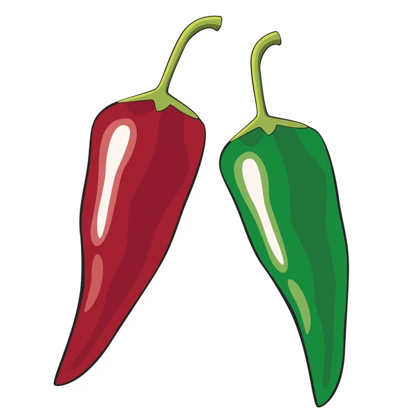 Chilifrukter — Stock vektor